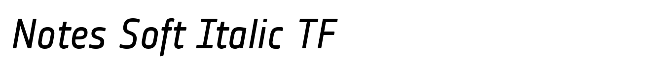 Notes Soft Italic TF